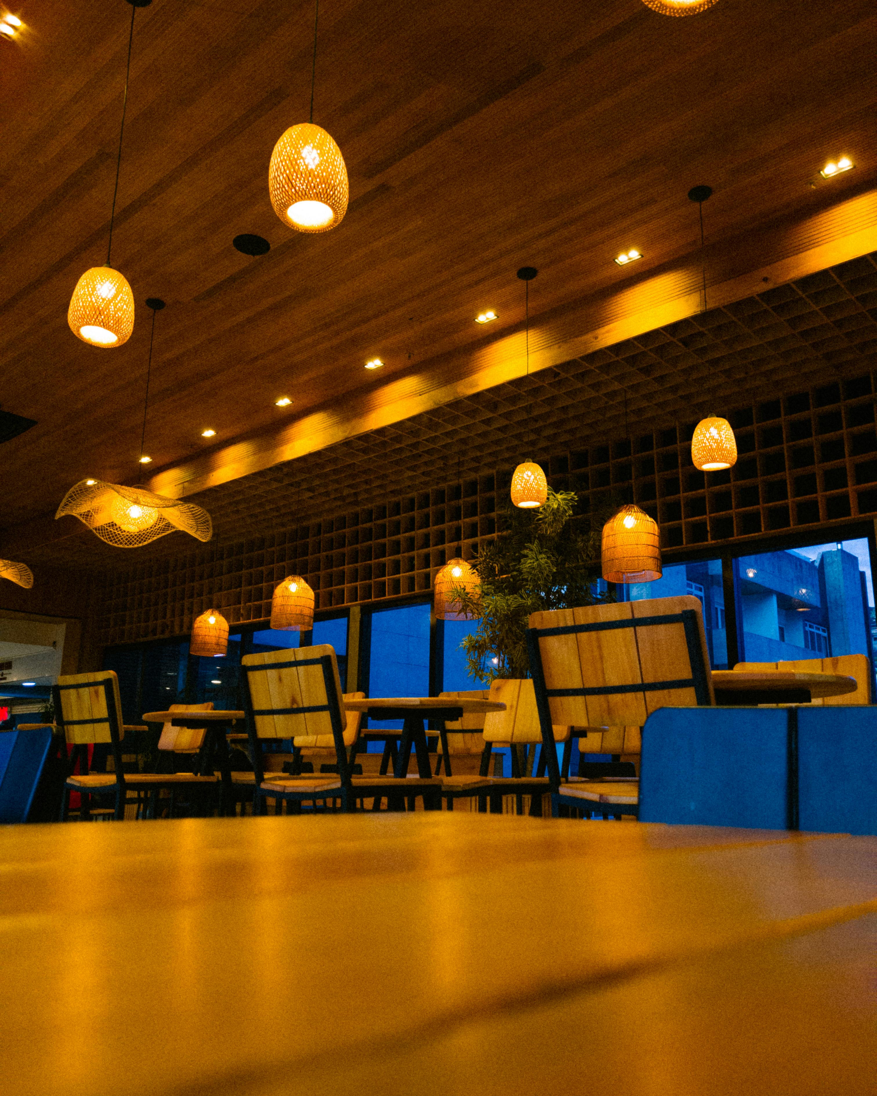 Iluminación decorativa restaurante